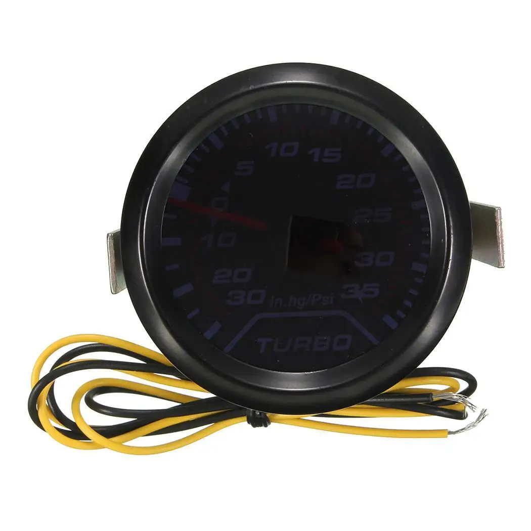 52 мм PSI Автомобильный цифровой светодио дный светодиодный турбо ЧЕРНЫЙ Boost Meter Gauge