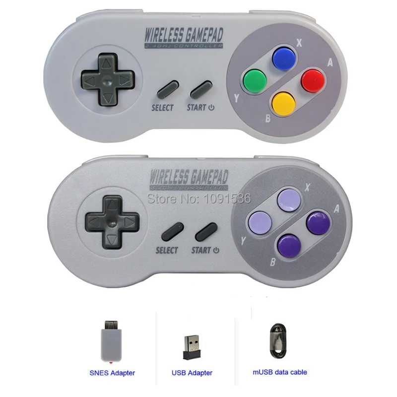 Wireless Gamepads 2.4GHZ Joypad Joystick Controller for SNES Super Nintendo Classic MINI Console remote Accessories
Wireless Gamepads 2.4GHZ Joypad Joystick Controller for SNES Super Nintendo Classic MINI Console remote Accessories