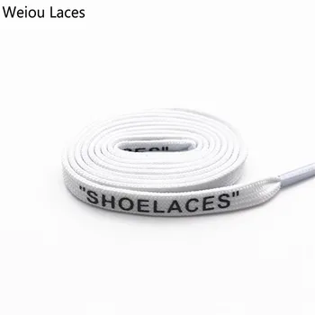 Weiou 7mm Double Layer Polyester " SHOELACES " OW Signed Jointly Screen Printing Flat Shoe Laces For Off White Sneakers The Ten
Weiou 7mm Double Layer Polyester " SHOELACES " OW Signed Jointly Screen Printing Flat Shoe Laces For Off White Sneakers The Ten