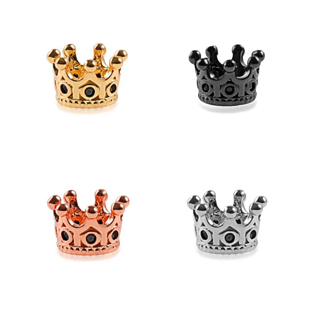 7*11mm Gold Crown Copper Cubic Zirconia Beads Diy Jewelry For Making Bracelet Necklace Accessories Finding Model Hole
7*11mm Gold Crown Copper Cubic Zirconia Beads Diy Jewelry For Making Bracelet Necklace Accessories Finding Model Hole