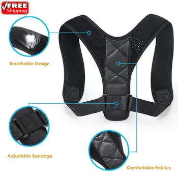 Adjustable Posture Corrector Support Back Shoulder Brace Belt For Men Women Adult Child Gift 
Adjustable Posture Corrector Support Back Shoulder Brace Belt For Men Women Adult Child Gift