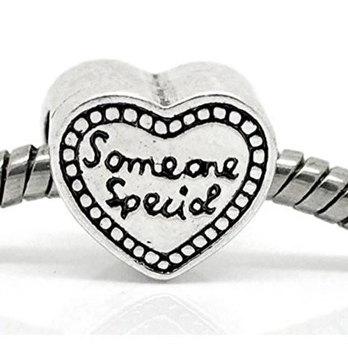 &quotSomeone Special" Heart Bead European Compatible for Most Snake Chain Bracelet | Украшения и аксессуары