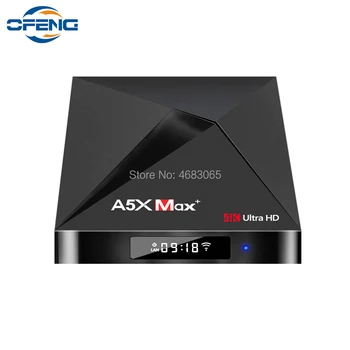 

A5X MAX Plus 4GB RAM 64GB ROM Update Android 8.1 TV Box RK3328 Quad Core USB 3.0 2.4G/5G WiFi Bluetooth 4.1 4K HD Smart TV Box