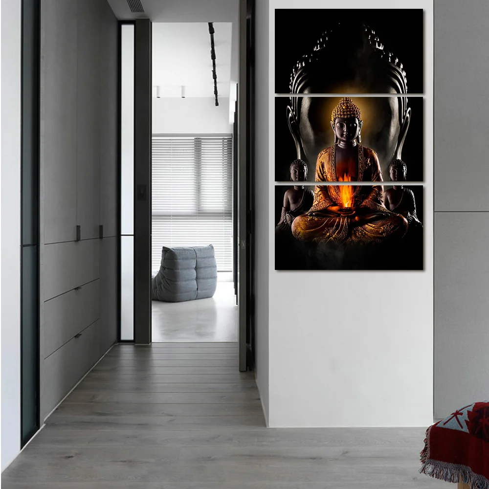No Framed Oil Painting By Numbers Triptych Of Buddhist Statues Pictures Canvas Painting For Living Room Wall Art Home Decor
No Framed Oil Painting By Numbers Triptych Of Buddhist Statues Pictures Canvas Painting For Living Room Wall Art Home Decor