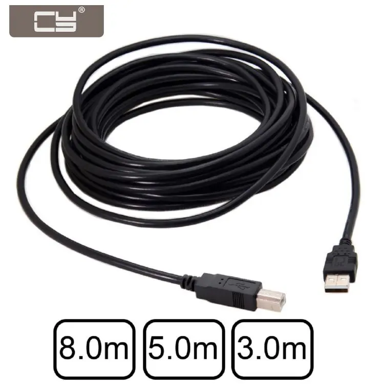 CYDZ 8m 5m 3m USB Standard-B Type to USB 2.0 Male Data Cable for Hard Disk & Scanner & Printer with Dual Shield Braid Black
CYDZ 8m 5m 3m USB Standard-B Type to USB 2.0 Male Data Cable for Hard Disk & Scanner & Printer with Dual Shield Braid Black