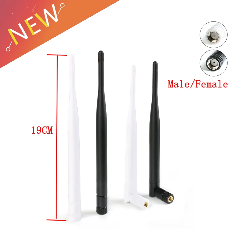 

2.4GHz 6dBi Omni WIFI Antenna 2.4G Antenna Aerial RP-SMA Bluetooty Male Female Wireless Router Connector IEEE WLAN/WiMAX/MIMO