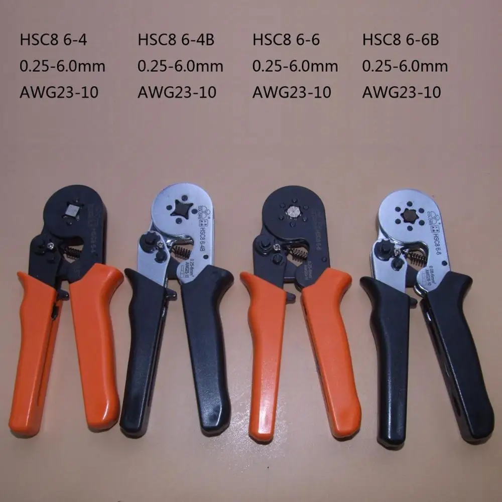 HSC8 6-6B HSC8 6-6A SELF-ADJUSTABLE CRIMPING PLIER 0.25-6mm terminals crimping tools multi TOP BRAND HSC8 6-6 23-10AWG
HSC8 6-6B HSC8 6-6A SELF-ADJUSTABLE CRIMPING PLIER 0.25-6mm terminals crimping tools multi TOP BRAND HSC8 6-6 23-10AWG