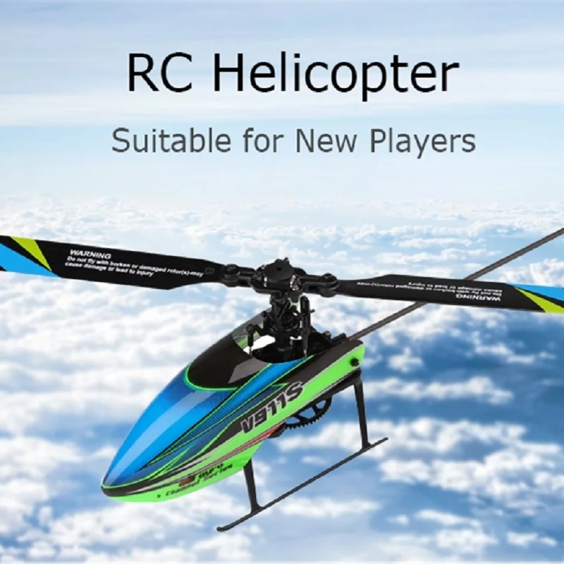 

WLtoys V911S Flybarless RC Helicopter 2.4G 4CH 6-Aixs Gyro RTF LCD Display High Flight Stability For New Players Beginners