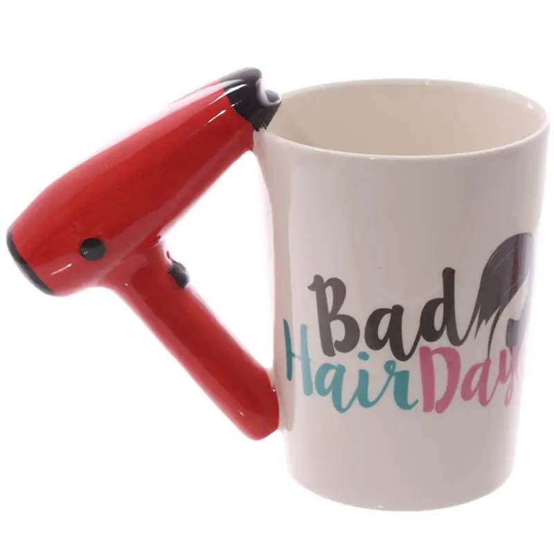 Creative Ceramic Mug Beauty Tools 3D Hand Dryer Bathroom Decor Vanity Decor Coffee Cup Hairdresser Gift
Creative Ceramic Mug Beauty Tools 3D Hand Dryer Bathroom Decor Vanity Decor Coffee Cup Hairdresser Gift