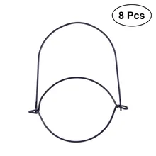 8 шт. Мейсон Jar Крючки из нержавеющей стали бородатые декоративные крепкие проволочные ручки для консервных банок Сад домашний шар Мейсон(China)