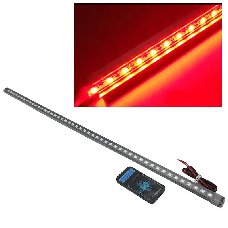 Mayitr 56cm LED Car External LED Flash Knight Light 48 SMD LED 5050 Strip Light Red with Remote Control Light Source Waterproof
Mayitr 56cm LED Car External LED Flash Knight Light 48 SMD LED 5050 Strip Light Red with Remote Control Light Source Waterproof