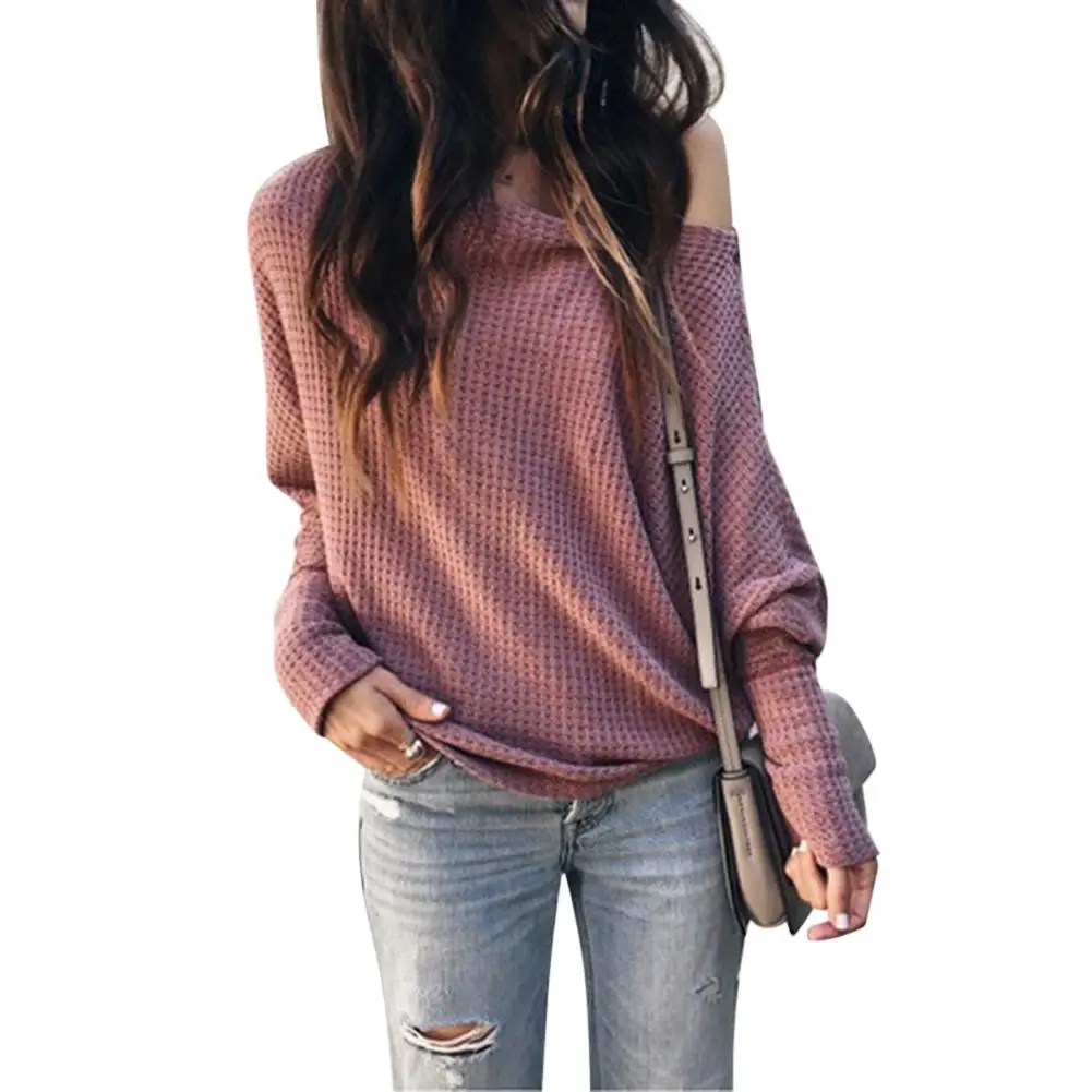 New Women Pullover Sweater Solid Color Long Sleeve Round Collar Off Shoulder Autumn Winter Sweater Knitted Top Female Clothes
New Women Pullover Sweater Solid Color Long Sleeve Round Collar Off Shoulder Autumn Winter Sweater Knitted Top Female Clothes