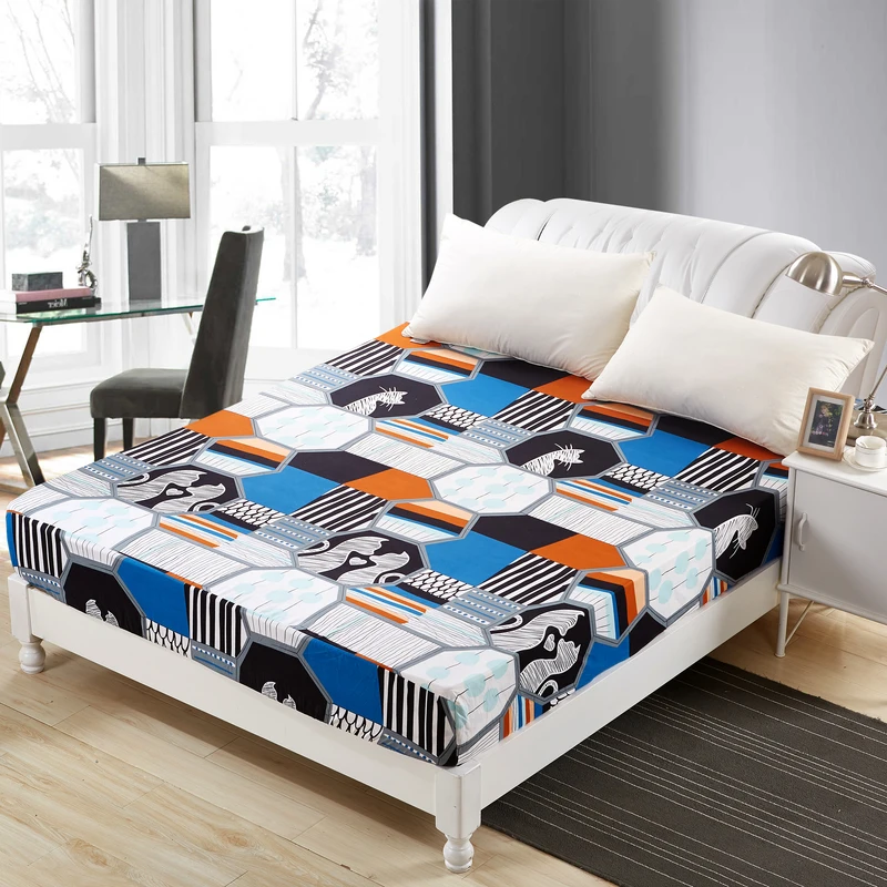 2018 New Polyester Bed Sheet Printed Sheet with Elastic Band Mattress Cover Hot Sale Fitted Sheet with Rubber Band80
2018 New Polyester Bed Sheet Printed Sheet with Elastic Band Mattress Cover Hot Sale Fitted Sheet with Rubber Band80