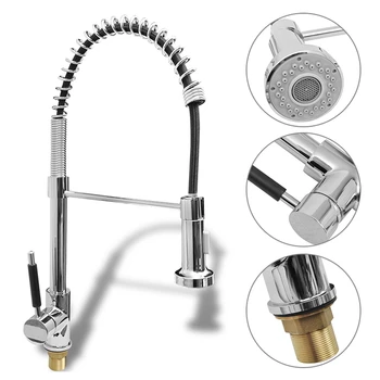 Basin Faucets Mixer Tap Spring Kitchen Faucet Pull-out Side Sprayer 360 Degree Swivel Hot Cold Water Tap Nozzle For Bathroom HWC
Basin Faucets Mixer Tap Spring Kitchen Faucet Pull-out Side Sprayer 360 Degree Swivel Hot Cold Water Tap Nozzle For Bathroom HWC