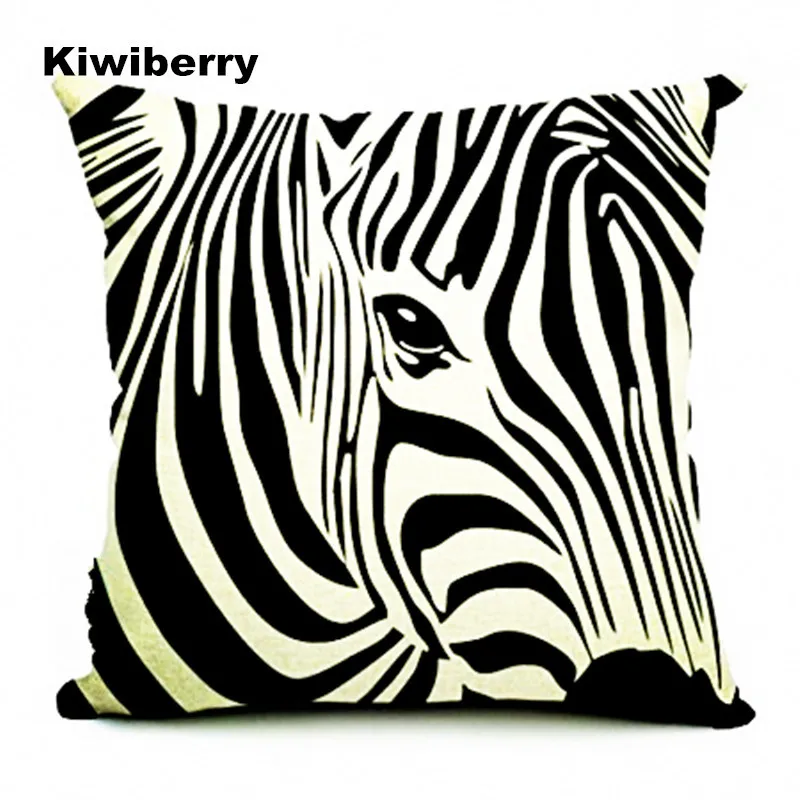 Kiwiberry Home Decor Linen Decorative Pillow Cover Zebra Horse Print Sofa Cushion Covers Pillow Case Cushions Almofadas
Kiwiberry Home Decor Linen Decorative Pillow Cover Zebra Horse Print Sofa Cushion Covers Pillow Case Cushions Almofadas