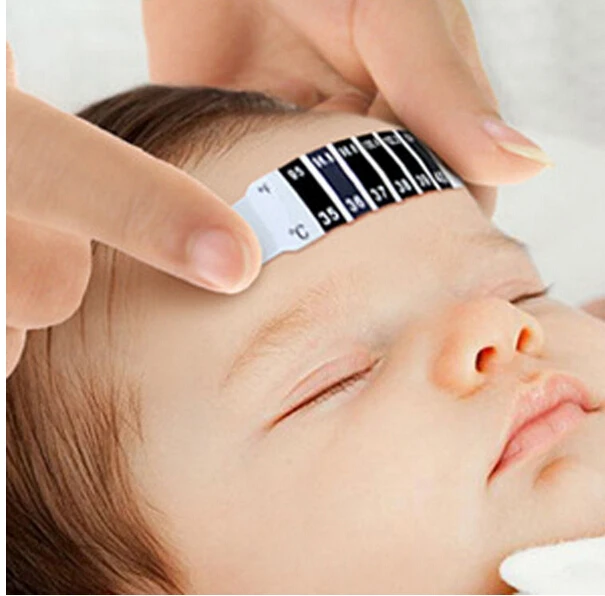 Toddler Test Thermometer Sticker Newborn Baby Forehead Strip Head Thermometer Fever Body Test Temperature Check
Toddler Test Thermometer Sticker Newborn Baby Forehead Strip Head Thermometer Fever Body Test Temperature Check