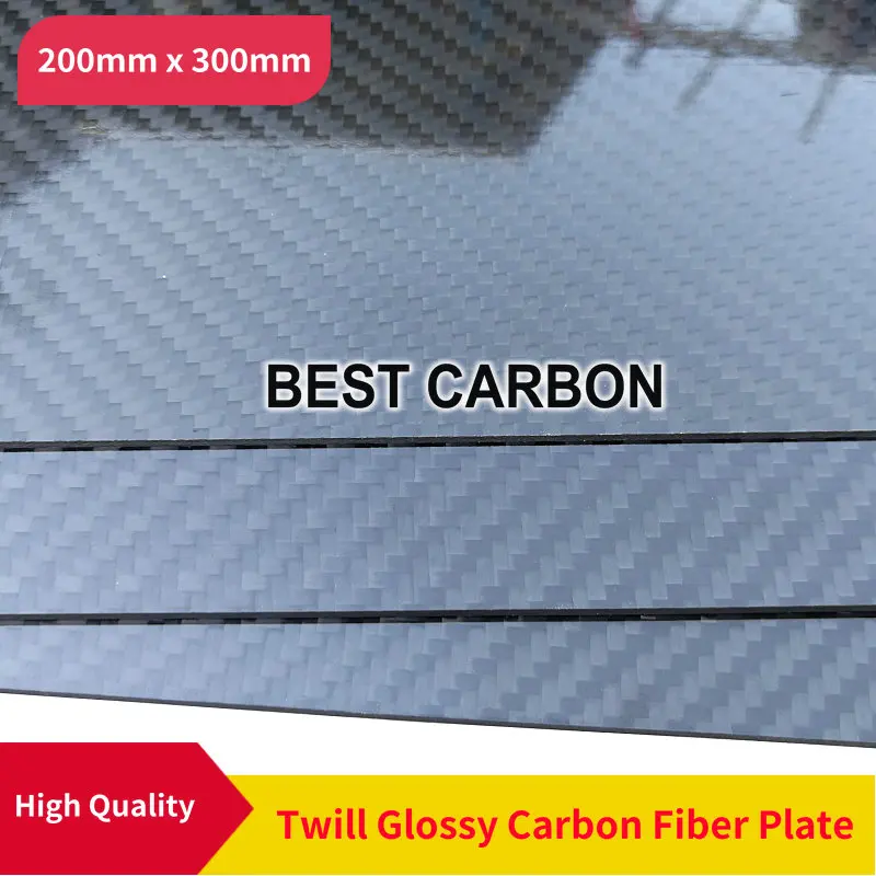 Free Shipping 200mm x 300mm 100% Twill Glossy Carbon Fiber Plate, laminate plate, rigid plate , car board , rc plane plate
Free Shipping 200mm x 300mm 100% Twill Glossy Carbon Fiber Plate, laminate plate, rigid plate , car board , rc plane plate