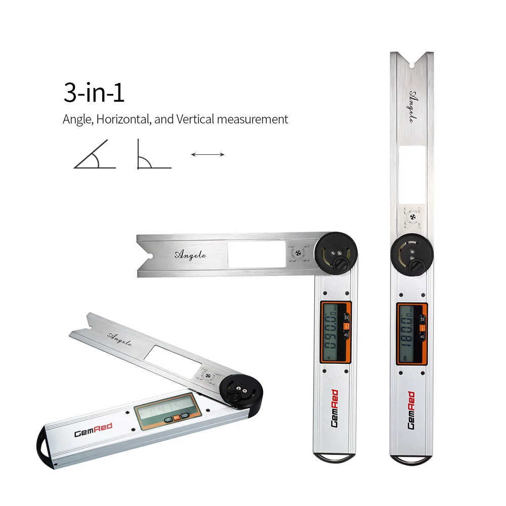 3 In 1 Digital Protractor Angle Ruler Horizontal Vertical Electronic Goniometer Inclinometer Protractors Angle Finder Clinometer
3 In 1 Digital Protractor Angle Ruler Horizontal Vertical Electronic Goniometer Inclinometer Protractors Angle Finder Clinometer