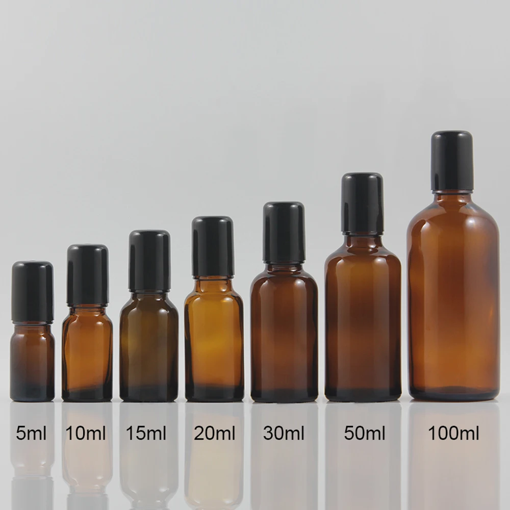 Empty amber glass roller bottles 5ml with Glass roll on ball or Stainless steel ball for essential oil
Empty amber glass roller bottles 5ml with Glass roll on ball or Stainless steel ball for essential oil