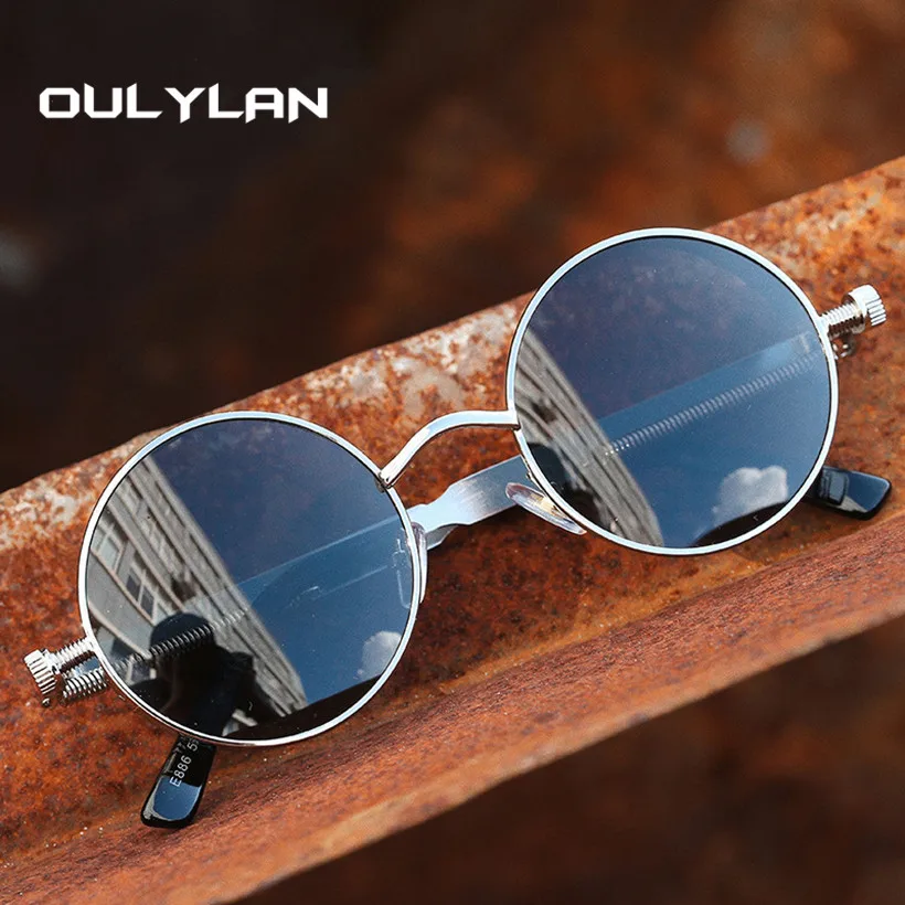 Oulylan Round Steampunk Sunglasses Men Women Gothic Glasses Brand Designer Retro Metal Sun Glasses High Quality
Oulylan Round Steampunk Sunglasses Men Women Gothic Glasses Brand Designer Retro Metal Sun Glasses High Quality