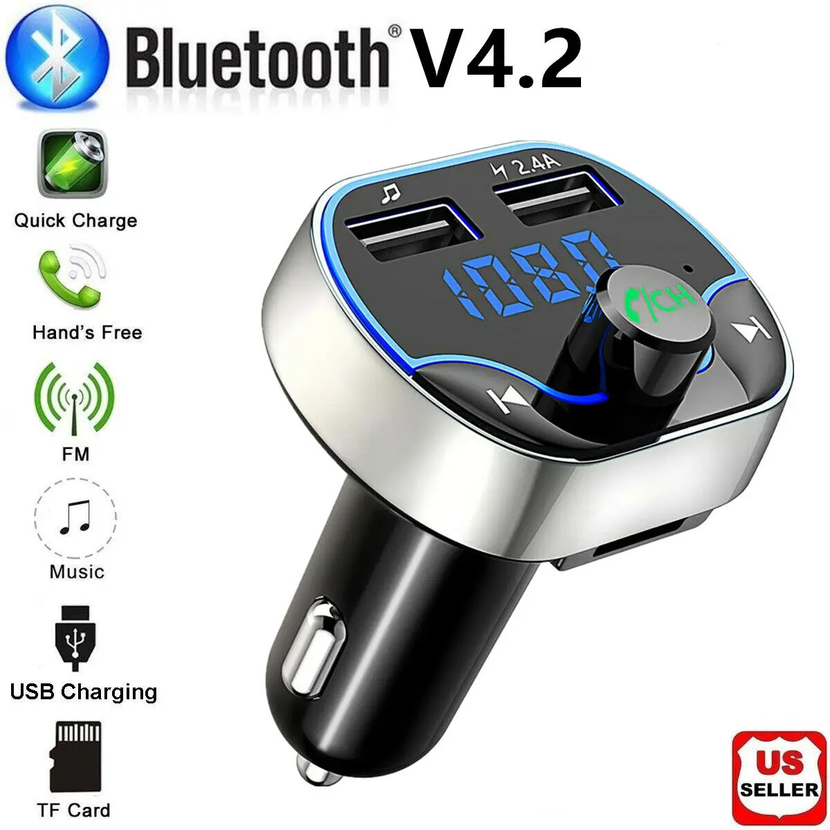 Car Dual USB Charger Cigar Plug Bluetooth FM Transmitter MP3 Player Radio Adapter Kit Charging Support TF Card for Mobile Phone
Car Dual USB Charger Cigar Plug Bluetooth FM Transmitter MP3 Player Radio Adapter Kit Charging Support TF Card for Mobile Phone