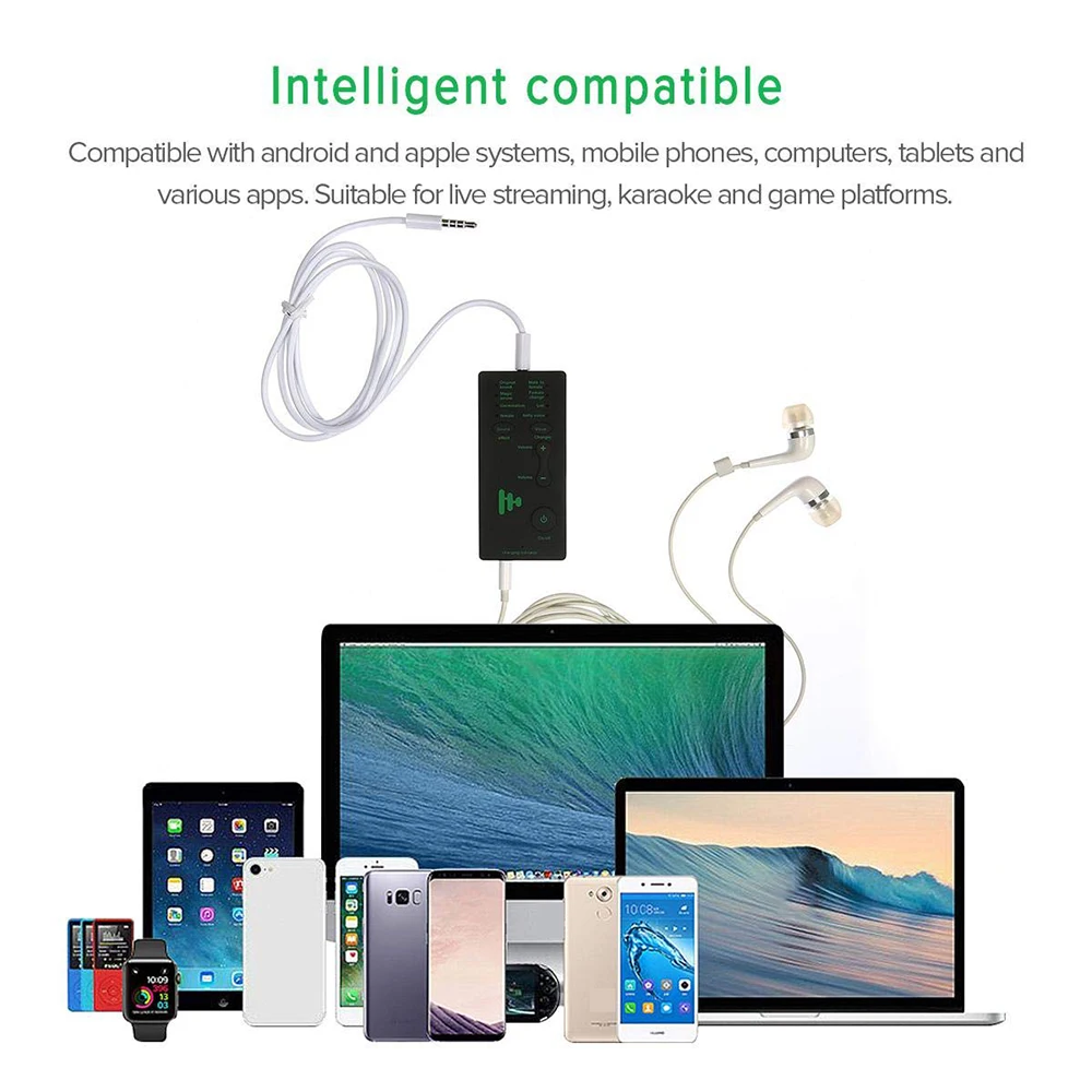 Voice Changer 7 Different Sound Changes Device For Kids/XBOX/PS4/Phone/IPad/Computer/Laptop/Tablets For Mother For Gift
Voice Changer 7 Different Sound Changes Device For Kids/XBOX/PS4/Phone/IPad/Computer/Laptop/Tablets For Mother For Gift