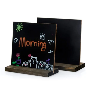 4PCS Mini Wooden Blackboards Chalkboards Message Board Signs with Stands for Restaurant Bar Wedding Party Daily Home Decor
4PCS Mini Wooden Blackboards Chalkboards Message Board Signs with Stands for Restaurant Bar Wedding Party Daily Home Decor