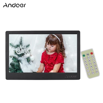 Andoer 12.5" Digital Photo Frame Narrow Border Support Music Video Clock Calendar Alarm Clock Scroll Subtitle w/ Remote Control
Andoer 12.5" Digital Photo Frame Narrow Border Support Music Video Clock Calendar Alarm Clock Scroll Subtitle w/ Remote Control