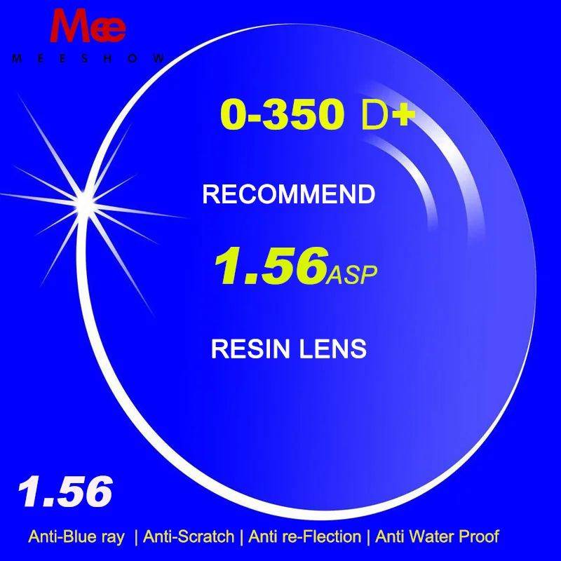 1.56 Index Prescription Lenses CUSTOM Resin Aspheric Glasses Lenses for Myopia/Hyperopia/Presbyopia Eyeglasses Lens With Coating
1.56 Index Prescription Lenses CUSTOM Resin Aspheric Glasses Lenses for Myopia/Hyperopia/Presbyopia Eyeglasses Lens With Coating