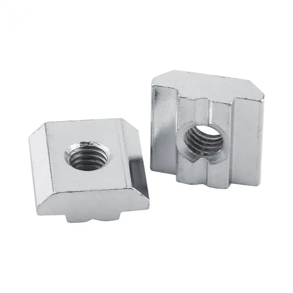 50pcs M5 M6 T Slot Hammer Head Nut Nickel Plated Carbon Steel Connector T-Nut Fastener for EU20 Aluminum 2019
50pcs M5 M6 T Slot Hammer Head Nut Nickel Plated Carbon Steel Connector T-Nut Fastener for EU20 Aluminum 2019