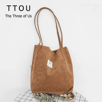 TTOU Women Corduroy Tote Ladies Casual Large Shoulder Bag Foldable Shopping Bags Female Cotton Reusable Handbag
TTOU Women Corduroy Tote Ladies Casual Large Shoulder Bag Foldable Shopping Bags Female Cotton Reusable Handbag