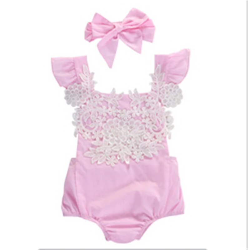 Newborn Infant Baby Girls Pink Lace Floral Romper 2018 New Arrival Fashion Backless Jumpsuit Outfits Set +headband Sunsuit 0-18M
Newborn Infant Baby Girls Pink Lace Floral Romper 2018 New Arrival Fashion Backless Jumpsuit Outfits Set +headband Sunsuit 0-18M