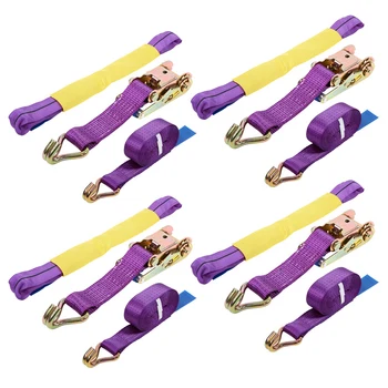 4 Set Car Accessories Polyester Professional Ratchet Recovery Straps Trailer Tie Down Alloy Wheel Straps Set Yellow-purple Color
4 Set Car Accessories Polyester Professional Ratchet Recovery Straps Trailer Tie Down Alloy Wheel Straps Set Yellow-purple Color