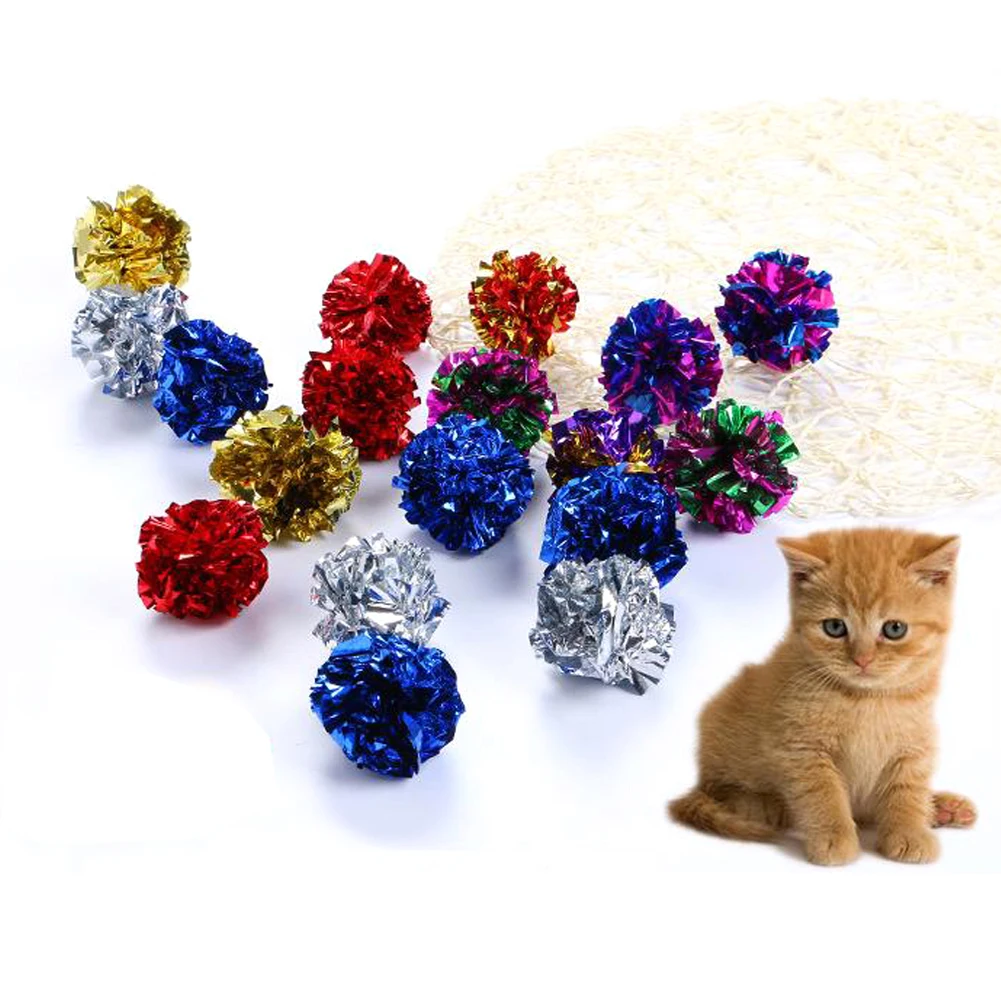 6/12Pcs Cat Toys Multicolor Mylar Crinkle Ball Ring Paper Sound Toy for Cat Kitten Playing Interactive Pet Cat Products Supplies
6/12Pcs Cat Toys Multicolor Mylar Crinkle Ball Ring Paper Sound Toy for Cat Kitten Playing Interactive Pet Cat Products Supplies