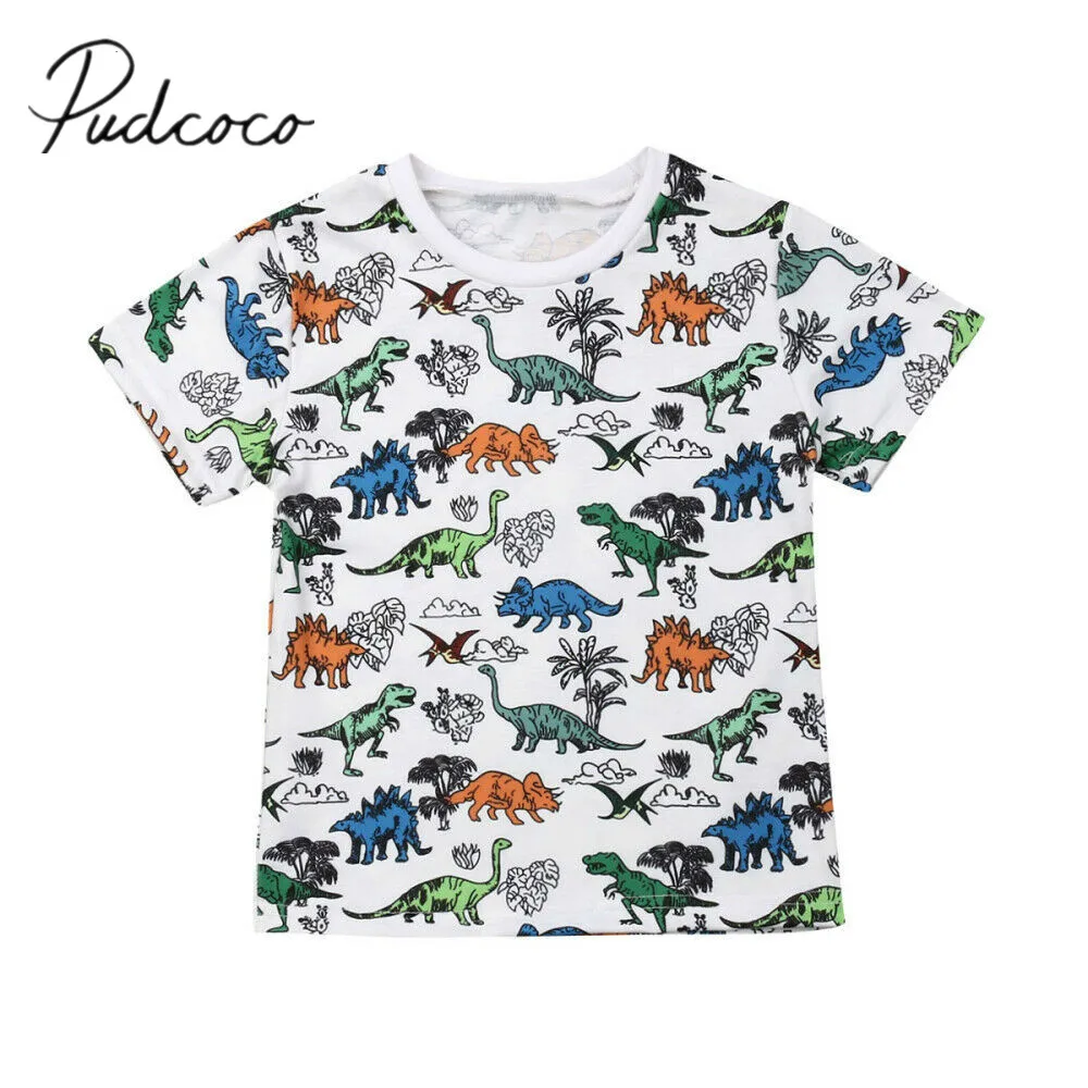 2019 Baby Summer Clothing 0-4Y Toddler Child Baby Boy T-Shirts Tops Short Sleeve Colorful Dinosaur Print T-shirt Cotton Outfits
2019 Baby Summer Clothing 0-4Y Toddler Child Baby Boy T-Shirts Tops Short Sleeve Colorful Dinosaur Print T-shirt Cotton Outfits