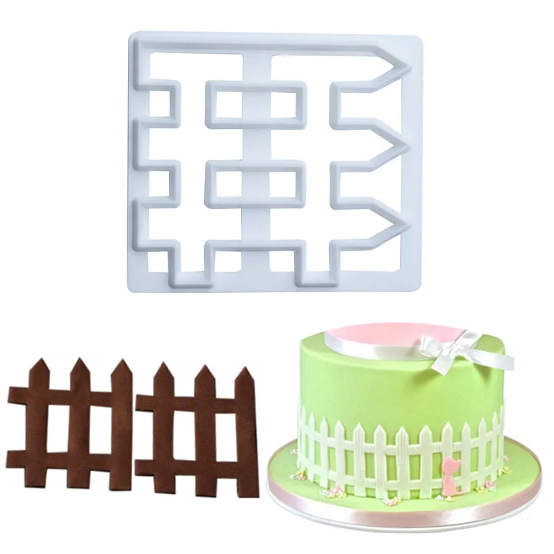 Kitchen Accessories Promotional 1PC New Fondant Mold Cake Decorating Fense Shaped Food Grade Bakeware Plastic Sugarcraft
Kitchen Accessories Promotional 1PC New Fondant Mold Cake Decorating Fense Shaped Food Grade Bakeware Plastic Sugarcraft
