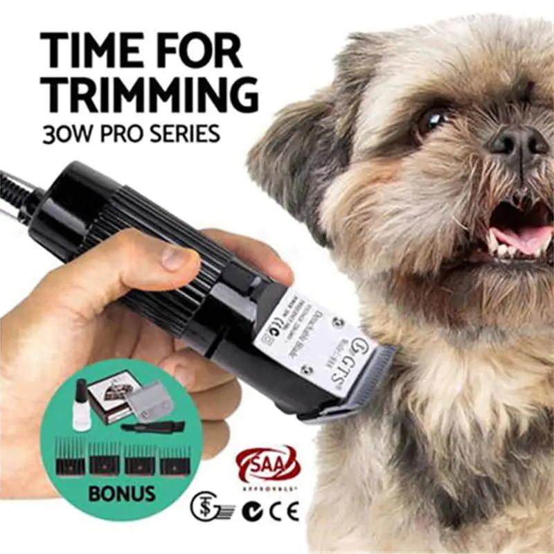 Sharp Pet Hair Clipper Dog Shaving Pet Scissors Trim 30W High Power Professional Specifications Low Noise Whole Body Cutter
Sharp Pet Hair Clipper Dog Shaving Pet Scissors Trim 30W High Power Professional Specifications Low Noise Whole Body Cutter