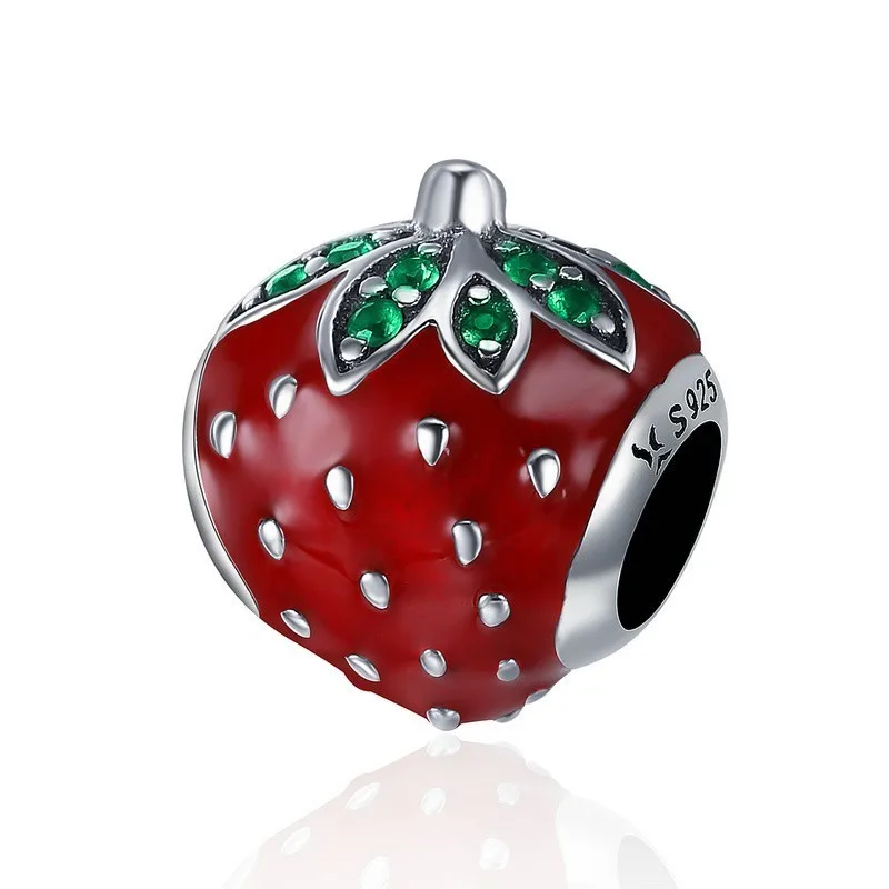 Authentic 925 Sterling Silver Sweet Strawberry Red Enamel Charm Fit Women Charm Bracelets & Bangles Fine Jewelry Scc369
Authentic 925 Sterling Silver Sweet Strawberry Red Enamel Charm Fit Women Charm Bracelets & Bangles Fine Jewelry Scc369