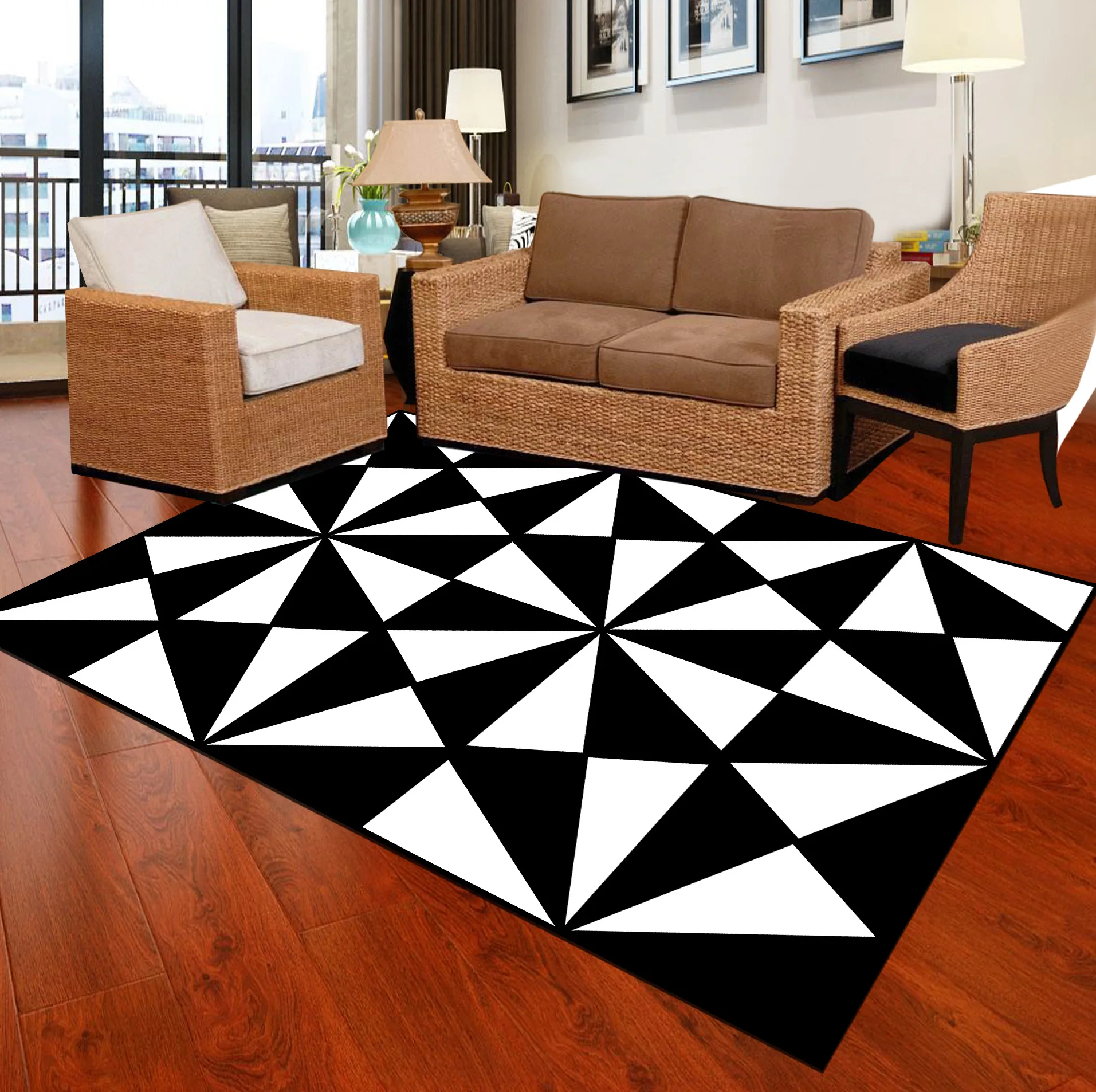Rectangular Nordic Modern Simplicity Carpet Sitting Room Bedroom Sofa Tea Table Rugs Non-slip Mats Geometric Patterns Carpets
Rectangular Nordic Modern Simplicity Carpet Sitting Room Bedroom Sofa Tea Table Rugs Non-slip Mats Geometric Patterns Carpets
