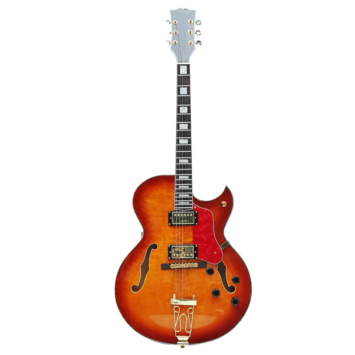 Jazz Style Electric Guitar Semi Hollow Body 6 String 22 Frets 335 Style 5A Quilted Grove Jazz Guitar Musical Stringed Instrument
Jazz Style Electric Guitar Semi Hollow Body 6 String 22 Frets 335 Style 5A Quilted Grove Jazz Guitar Musical Stringed Instrument