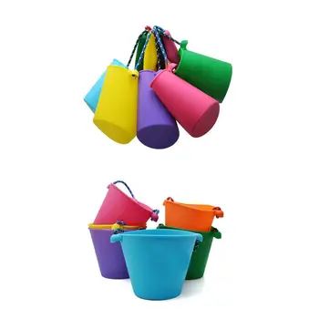 6 Colors Beach Bucket Silicone Folding Hand-held Barrel Toy Baby Kids Shower Bath Toy Sand Dabbling Pour Water Toy
6 Colors Beach Bucket Silicone Folding Hand-held Barrel Toy Baby Kids Shower Bath Toy Sand Dabbling Pour Water Toy