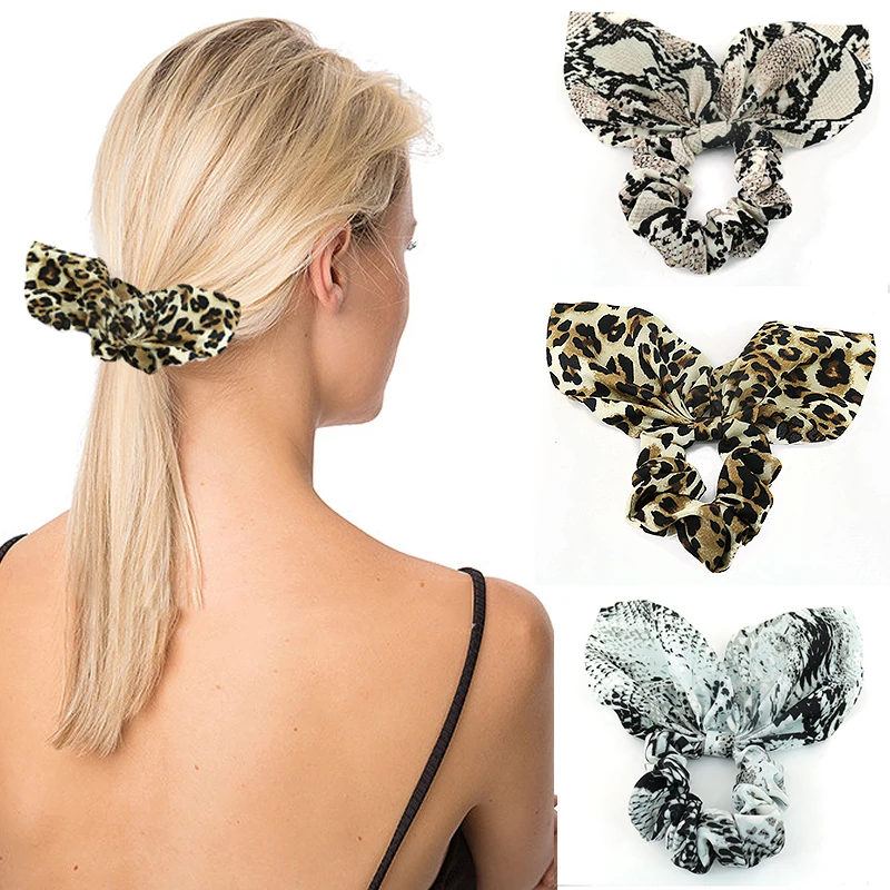 Hair Ties Stretch Ponytail Bow Hair Rope Rabbit Ear Snake Scrunchies 1PC Leopard print Elastic Hair Ring Adjustable
Hair Ties Stretch Ponytail Bow Hair Rope Rabbit Ear Snake Scrunchies 1PC Leopard print Elastic Hair Ring Adjustable