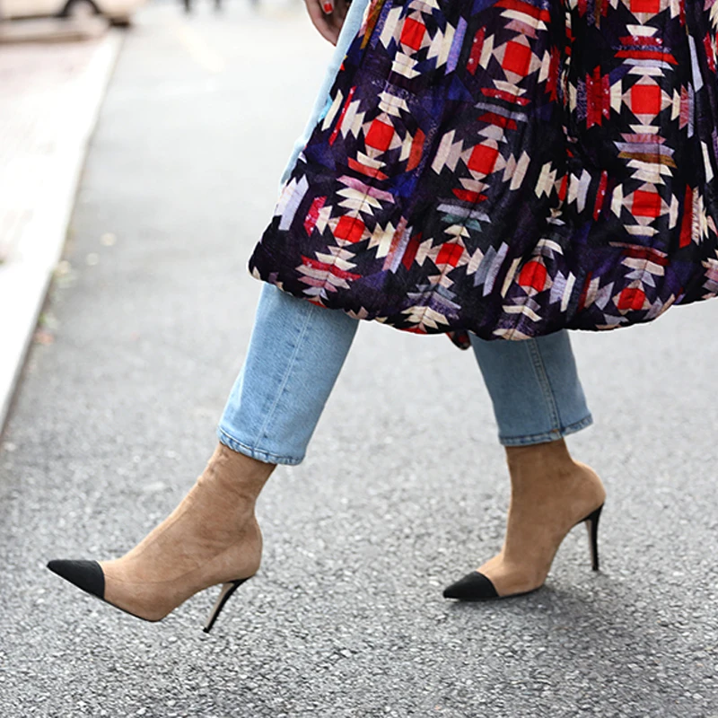 Two Tone Black Nude Booties 2019 New Autumn Winter Designer Brand Fashion Suede Zip Back Stiletto High Heels Ankle Women Boots
Two Tone Black Nude Booties 2019 New Autumn Winter Designer Brand Fashion Suede Zip Back Stiletto High Heels Ankle Women Boots