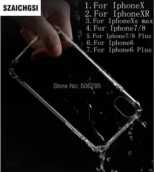 wholesale 500pcs/lot Air Cushion Corner Shockproof Cover For iPhone XS Max XR X 8 7 6 Plus Soft TPU Transparent Clear Back Case
wholesale 500pcs/lot Air Cushion Corner Shockproof Cover For iPhone XS Max XR X 8 7 6 Plus Soft TPU Transparent Clear Back Case