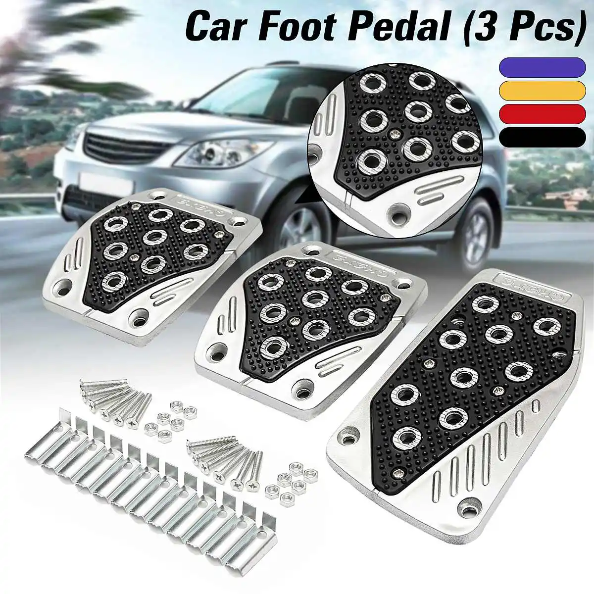 Universal Car Non-Slip Manual Transmission Gas Clutch Brake Foot Pedal Cover PVC Clutch+Brake+Throttle Pedals Car Foot Pedals
Universal Car Non-Slip Manual Transmission Gas Clutch Brake Foot Pedal Cover PVC Clutch+Brake+Throttle Pedals Car Foot Pedals