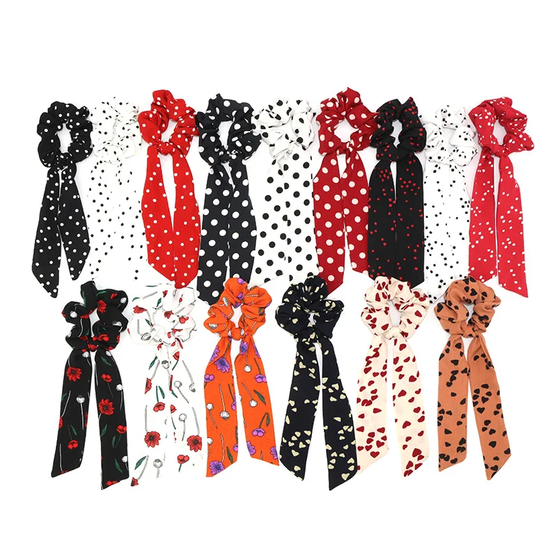 New Fashion Wave Point Print Scrunchie Women Hair Scarf Elastic Hairband Bow Hair Rubber Ropes Girls Hair Ties Accessories
New Fashion Wave Point Print Scrunchie Women Hair Scarf Elastic Hairband Bow Hair Rubber Ropes Girls Hair Ties Accessories
