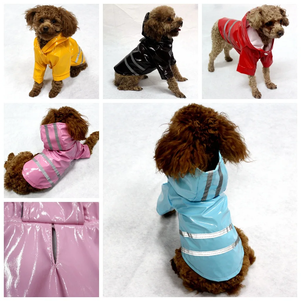 5color Outdoor Puppy Pet Reflective Rain Coat S-XL Hoody Waterproof Jackets PU Raincoat for Dogs Cats Apparel Clothes Wholesale
5color Outdoor Puppy Pet Reflective Rain Coat S-XL Hoody Waterproof Jackets PU Raincoat for Dogs Cats Apparel Clothes Wholesale