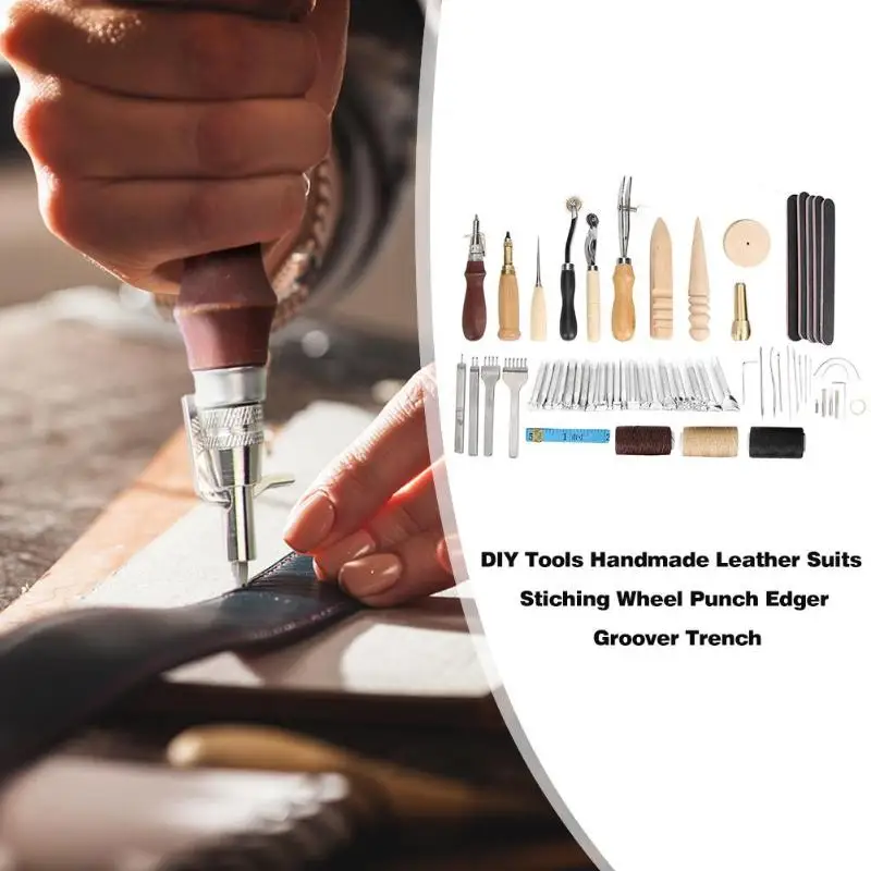 19pcs Handmade Leather Suits Tools Punch Edger Groover Device Belt Puncher for Household Leathercrafts Making Tools Accessories
19pcs Handmade Leather Suits Tools Punch Edger Groover Device Belt Puncher for Household Leathercrafts Making Tools Accessories
