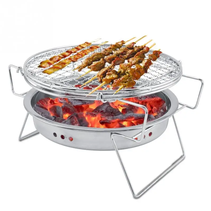 Stainless Steel Barbecue Charcoal Mini BBQ Grill Folding Portable Round Barbecue Stove for Outdoor Camping Patio Family Party
Stainless Steel Barbecue Charcoal Mini BBQ Grill Folding Portable Round Barbecue Stove for Outdoor Camping Patio Family Party