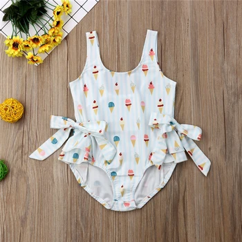 2019 Summer Sleeveless Bownote Swimwear Ice Cream Bow Bikini Swimsuit Swimming Costume Clothes Toddler Kid Baby Girl Bodysuit
2019 Summer Sleeveless Bownote Swimwear Ice Cream Bow Bikini Swimsuit Swimming Costume Clothes Toddler Kid Baby Girl Bodysuit